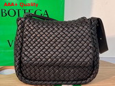 Bottega Veneta Cobble Shoulder Bag Black Lamb Skin Replica