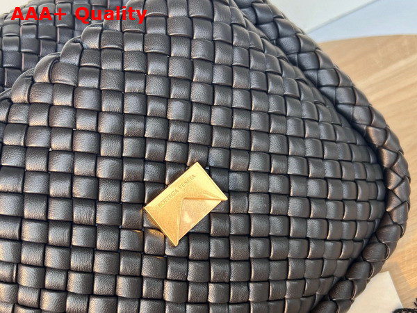 Bottega Veneta Cobble Shoulder Bag Black Lamb Skin Replica