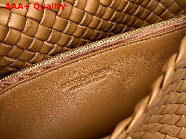 Bottega Veneta Cobble Shoulder Bag Caramel Lamb Skin Replica