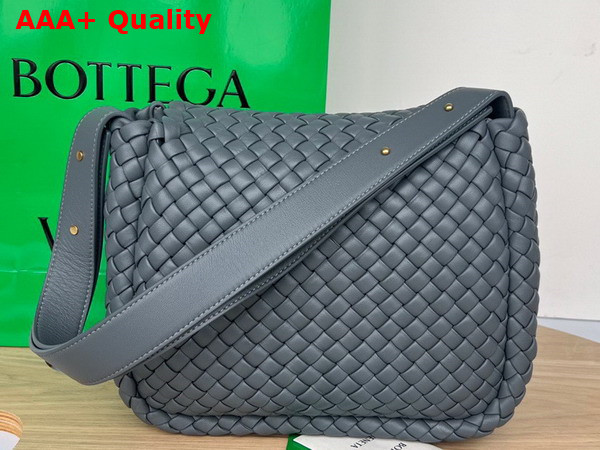 Bottega Veneta Cobble Shoulder Bag Thunder Lamb Skin Replica