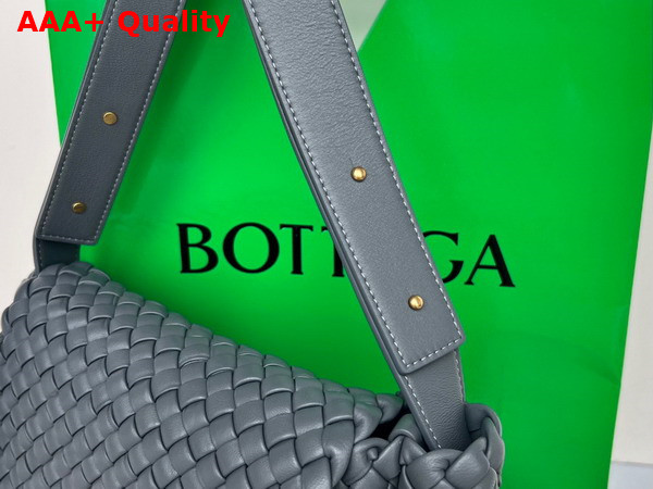 Bottega Veneta Cobble Shoulder Bag Thunder Lamb Skin Replica