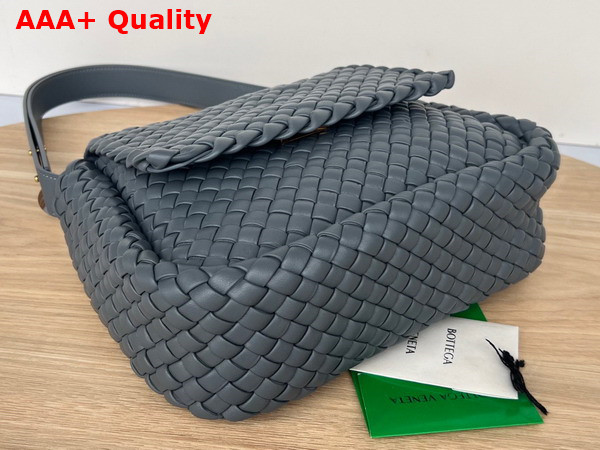 Bottega Veneta Cobble Shoulder Bag Thunder Lamb Skin Replica