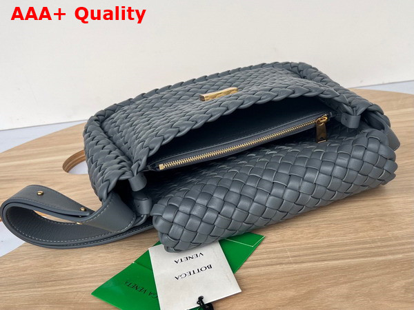 Bottega Veneta Cobble Shoulder Bag Thunder Lamb Skin Replica