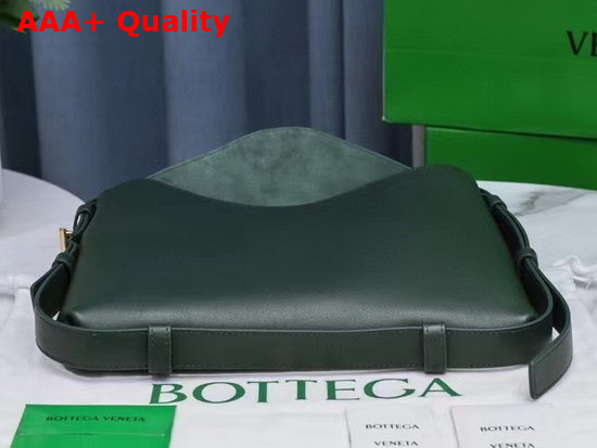 Bottega Veneta Cradle in Dark Moss Calfskin Replica