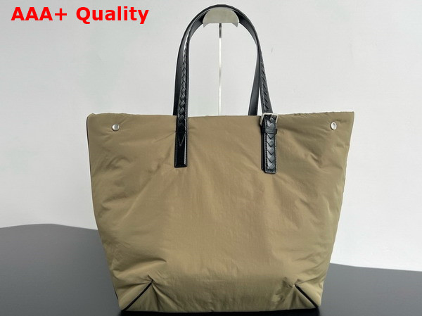 Bottega Veneta Crossroad Buckle Tote in Mud Padded Nylon Replica