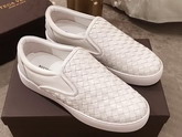 Bottega Veneta Dodger Sneaker in Bianco Intrecciato Nappa