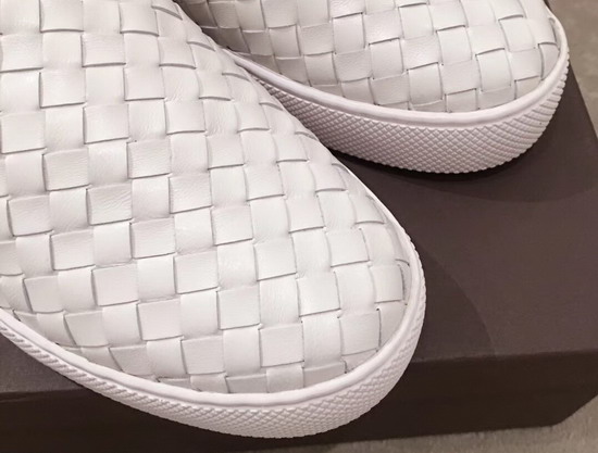 Bottega Veneta Dodger Sneaker in Bianco Intrecciato Nappa