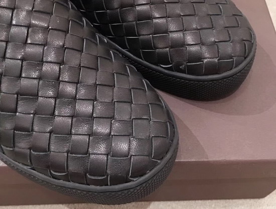 Bottega Veneta Dodger Sneaker in Nero Intrecciato Nappa