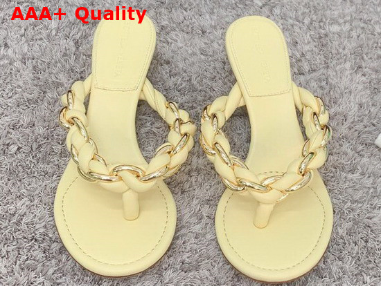 Bottega Veneta Dot Sandals Beige Lambskin Replica