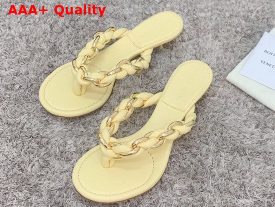 Bottega Veneta Dot Sandals Beige Lambskin Replica