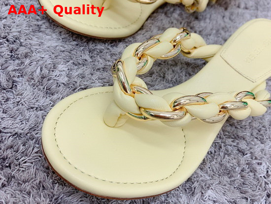 Bottega Veneta Dot Sandals Beige Lambskin Replica