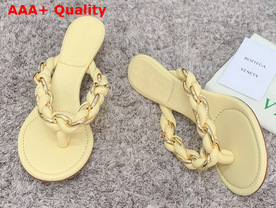 Bottega Veneta Dot Sandals Beige Lambskin Replica