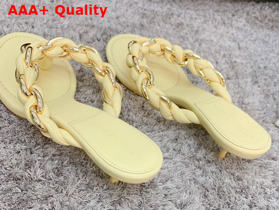 Bottega Veneta Dot Sandals Beige Lambskin Replica