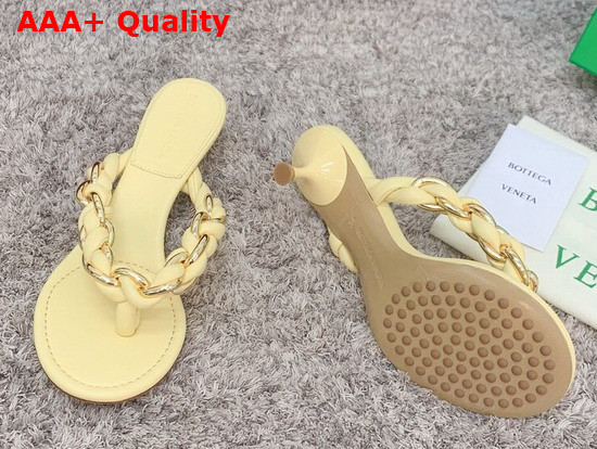 Bottega Veneta Dot Sandals Beige Lambskin Replica