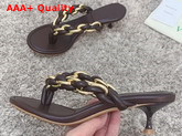 Bottega Veneta Dot Sandals Brown Lambskin Replica