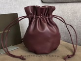 Bottega Veneta Drawstring Pouch in Bordeaux Nappa