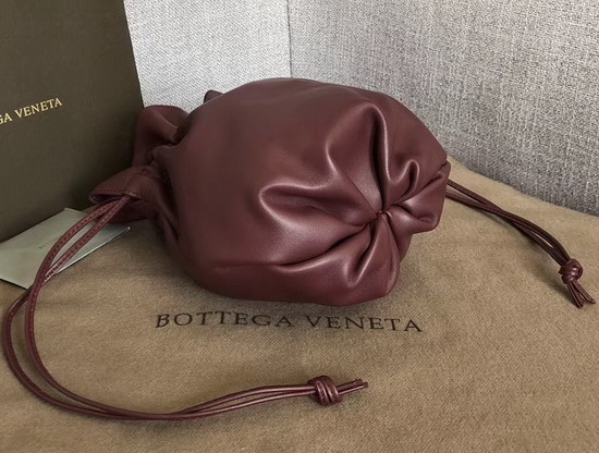 Bottega Veneta Drawstring Pouch in Bordeaux Nappa