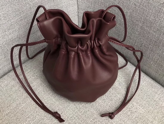 Bottega Veneta Drawstring Pouch in Bordeaux Nappa