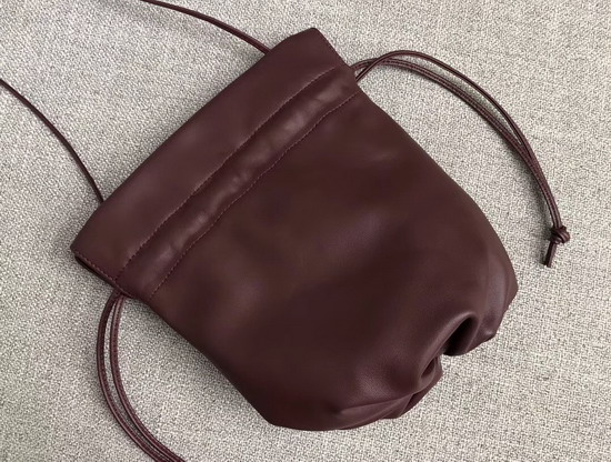 Bottega Veneta Drawstring Pouch in Bordeaux Nappa