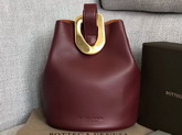 Bottega Veneta Drop Bag in Bordeaux Nappa Lambskin