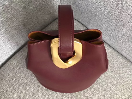 Bottega Veneta Drop Bag in Bordeaux Nappa Lambskin