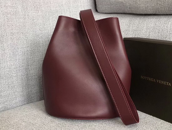 Bottega Veneta Drop Bag in Bordeaux Nappa Lambskin