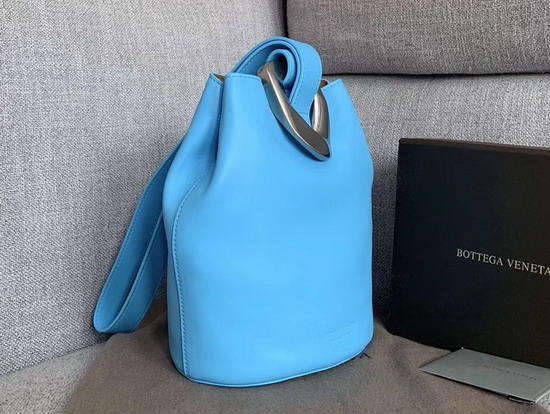 Bottega Veneta Drop Bag in Sky Blue Nappa Lambskin