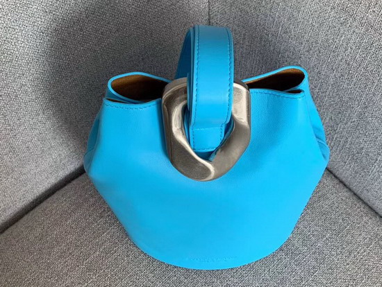 Bottega Veneta Drop Bag in Sky Blue Nappa Lambskin