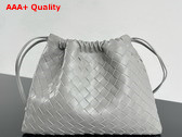 Bottega Veneta Dustbag in Sterling Intrecciato Calfskin Leather Replica