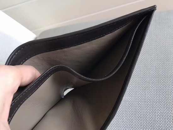 Bottega Veneta Espresso Intrecciato Bi Fold Wallet