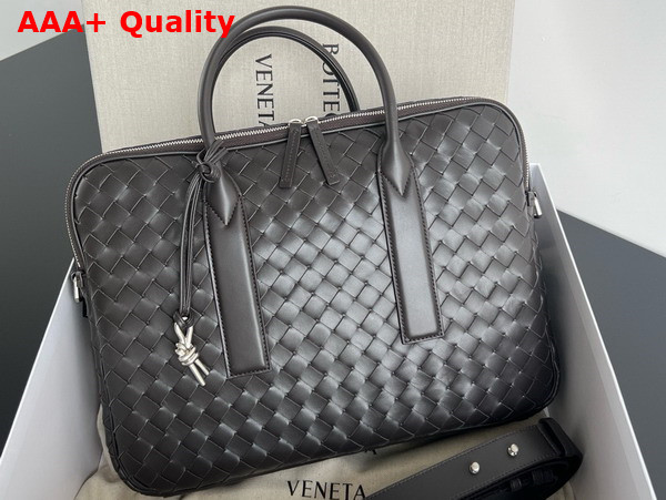 Bottega Veneta Getaway Large Briefcase in Fondant Intrecciato Calfskin Replica