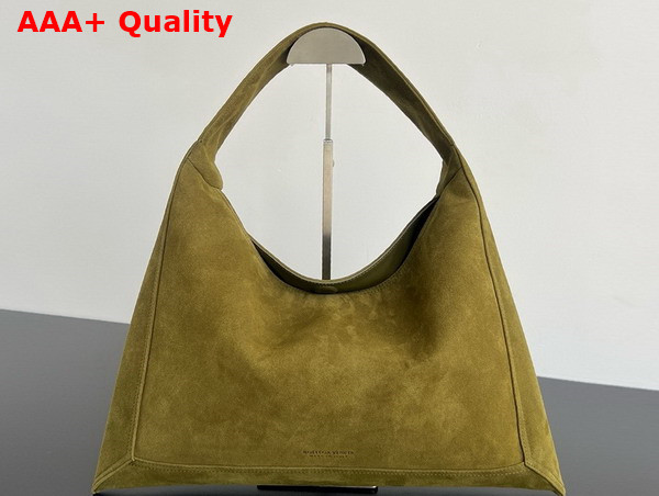 Bottega Veneta Hop Bag in Olive Suede Leather Replica