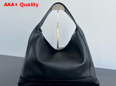 Bottega Veneta Hop Shoulder Bag in Black Silky Calf Leather Replica