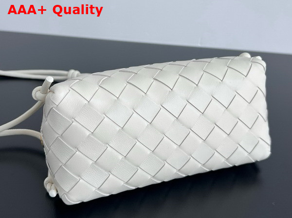 Bottega Veneta Intrecciato Concert Pouch in Sea Salt Intrecciato Nappa Leather Replica