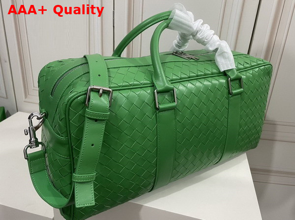 Bottega Veneta Intrecciato Gym Bag Parakeet Calfskin Replica