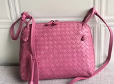 Bottega Veneta Intrecciato Nappa Leather Nodini Bag in Rose Color