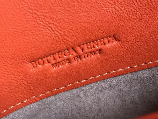 Bottega Veneta Intrecciato Nappa Messenger Bag in Orange