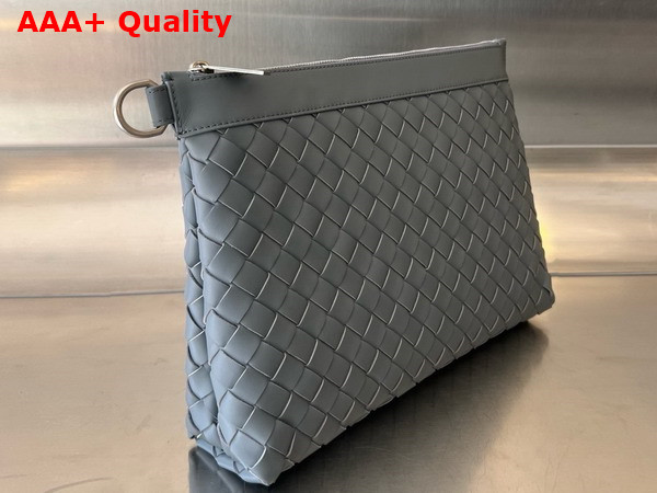 Bottega Veneta Intrecciato Pouch with Wristlet Thunder Replica