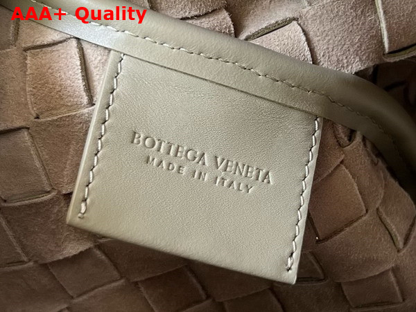 Bottega Veneta Intrecciato Pouch with Wristlet Travertine Replica