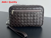 Bottega Veneta Intrecciato Small Pouch with Wristlet in Fondant Replica