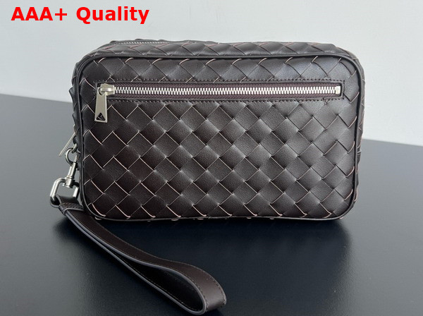 Bottega Veneta Intrecciato Small Pouch with Wristlet in Fondant Replica