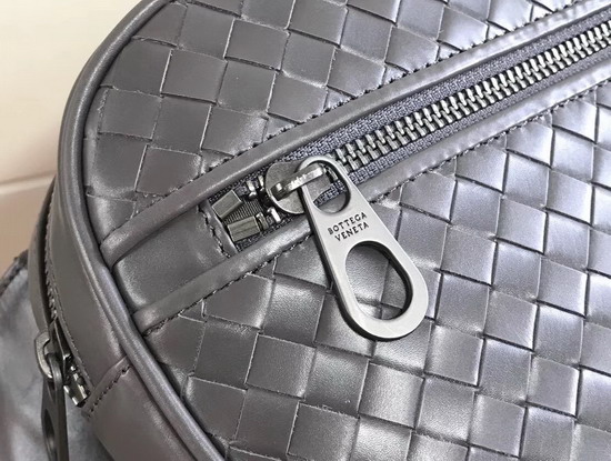 Bottega Veneta Intrecciato VN Belt Bag in Grey Calf Leather