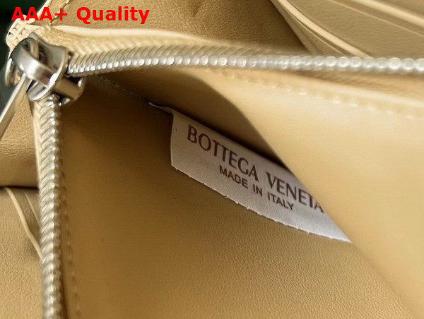 Bottega Veneta Intrecciato Zip Around Wallet in Porridge Calfskin Replica