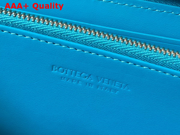 Bottega Veneta Intrecciato Zip Around Wallet in Windswept Calfskin Replica