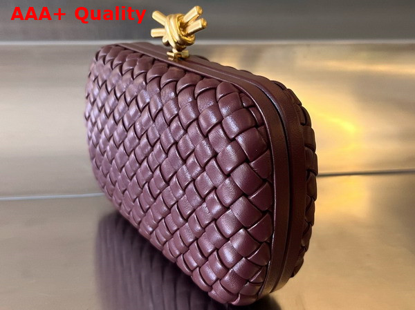 Bottega Veneta Knot Barolo Padded Intreccio Leather Minaudiere Replica