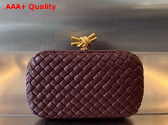 Bottega Veneta Knot Barolo Padded Intreccio Leather Minaudiere Replica