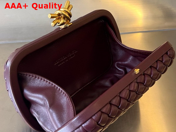 Bottega Veneta Knot Barolo Padded Intreccio Leather Minaudiere Replica