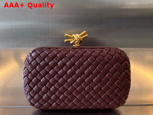 Bottega Veneta Knot Barolo Padded Intreccio Leather Minaudiere Replica