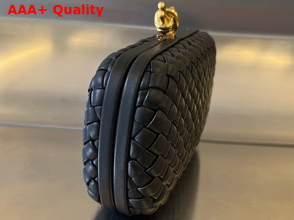 Bottega Veneta Knot Black Padded Intreccio Leather Minaudiere Replica