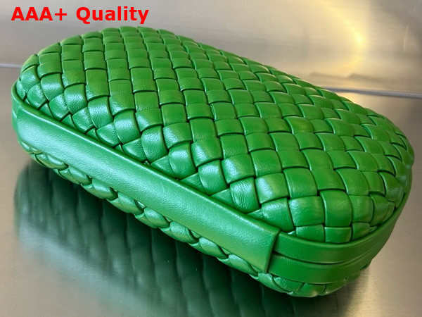 Bottega Veneta Knot Green Padded Intreccio Leather Minaudiere Replica